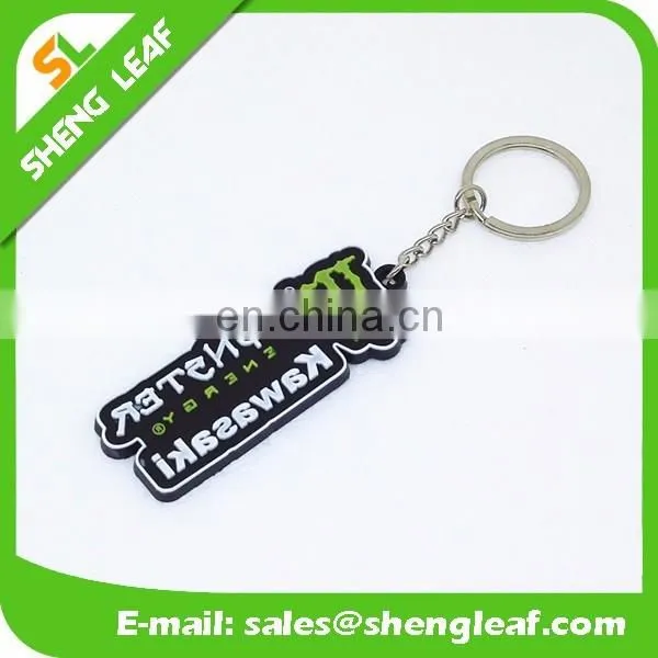 Promotional custom soft pvc rubber keychain with different logo