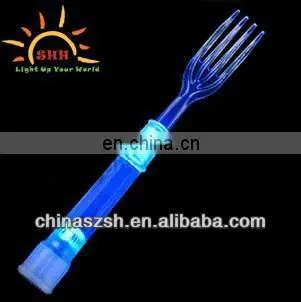 BLUE LED LIGHT UP PLASTIC WEST FOOD FORK FOR SPECIAL Party EVENT FACTORY IN CHINA