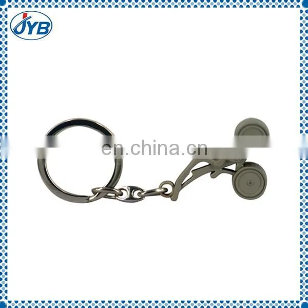 Promotional Shining Fake Gold plating wedding gift key chain