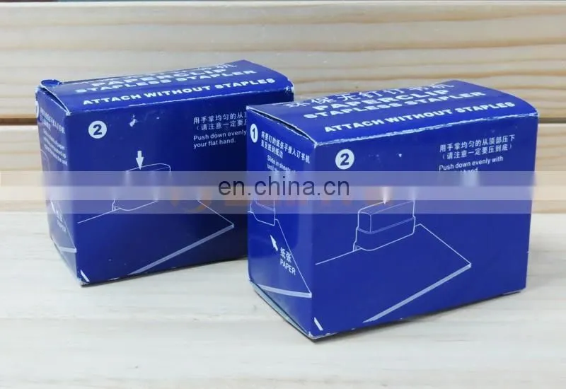 Plastic ABS Environmental Office Mini Stapler No Needle