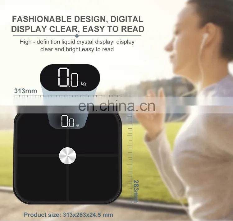 Smart Body Fat Analysis Electronic Weighing Scale Wireless Smart Scale And Body Analyzer