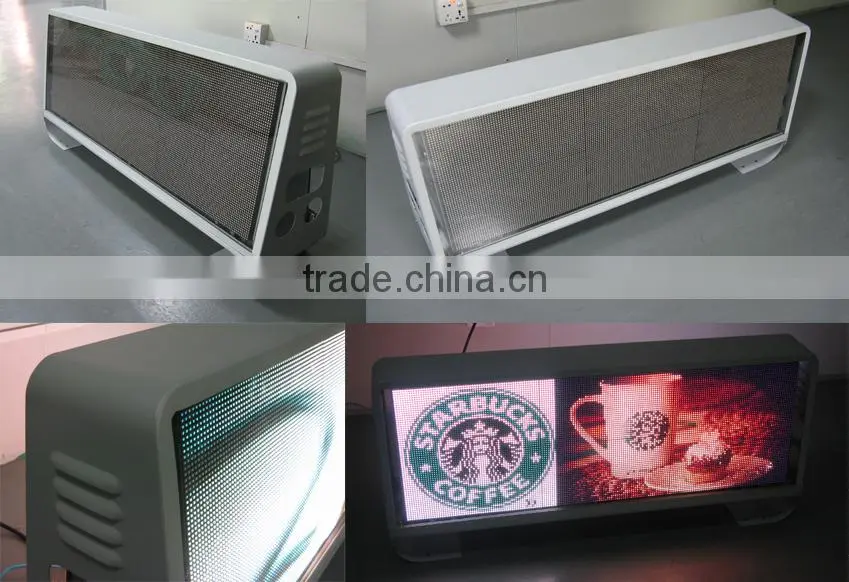 2015 new hot sale P5 high bright WIFI 3G wireless taxi roof signs/taxi roof top signs