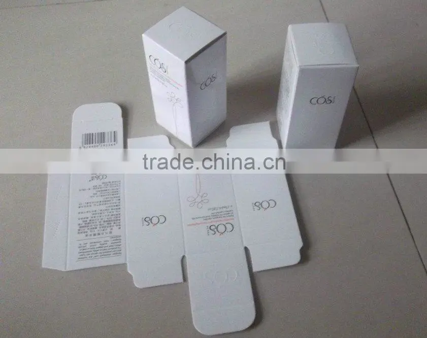 custom design paper box for toner bottle packaging, paper box for cosmtic packaging bottle with logo design