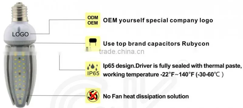 2015 hot sales 140lm/w high power led bulb 100w e40 replace HID HPS retrofit