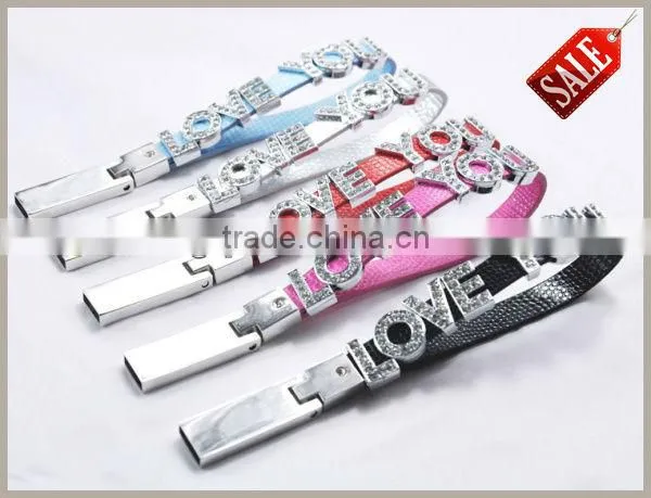 CZ Diamond Jewelry Bracelet Lanyard USB Flash Drive New Gadget Paypal