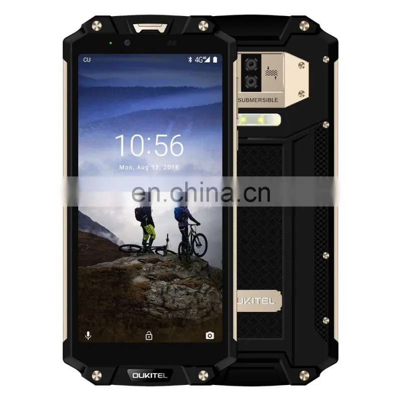 OUKITEL WP2 IP68 Waterproof Dust Shock Proof Mobile Phone 4GB 64GB MT6750T Octa Core 6.0" 18:9 10000mAh Fingerprint Smartphone