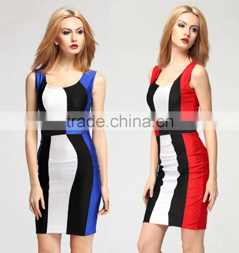 New Fashion Ladies Dress Sleeveless Casual Dress Ladies Evening Dress