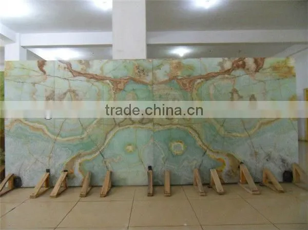 Polished Natural Light Green Onyx Stone