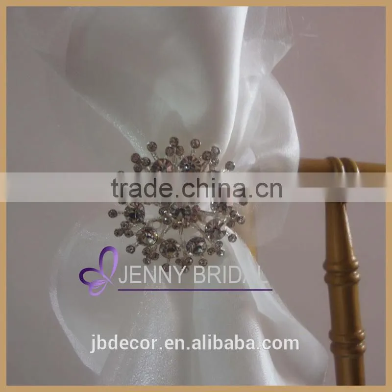 C147D white wedding chair brooch sash for sale