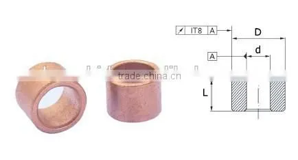 Sintered oil bearing sliding bearing