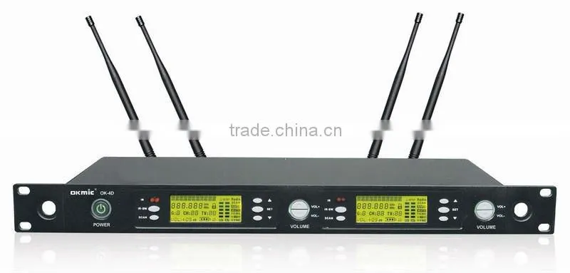 OKMIC Professional Dual Channels Wireless Gooseneck Microphone