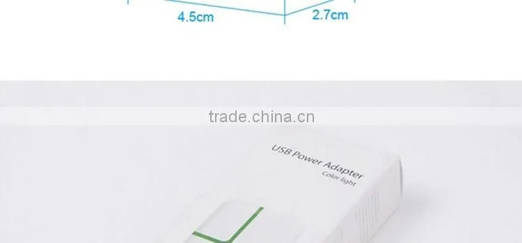 high quality 10W fast charging High speed US EU AU UK plug 2.1A LED light quick charge 2.0 travel charger usb wall charger