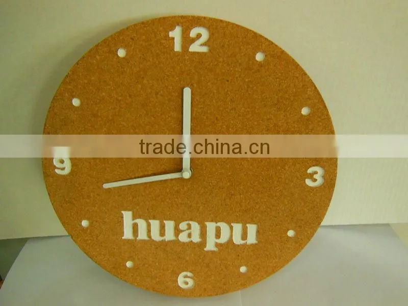 New arrival nice ecfridenly cork wall clock