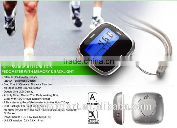 Calorie walk mate step counter precise pedometer with hot selling