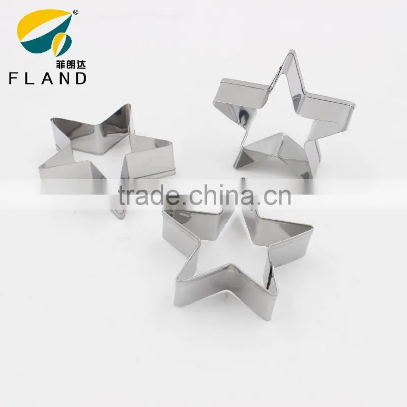 DIY baking stainless steel moon/star/flower/heart shaped cookie cutter mold/cookie mold