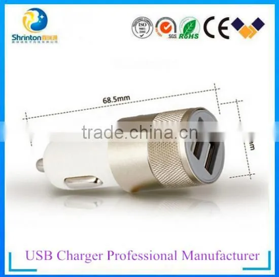 Top selling products 2015 5V 2.1A Dual USB Car charger for Mobile phone