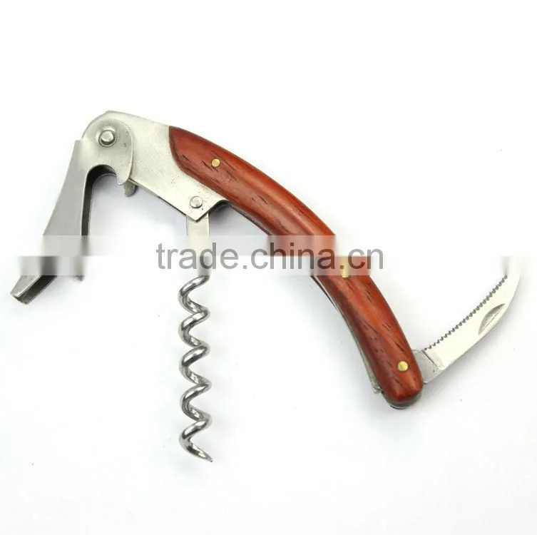 New design wooden handle corkscrew