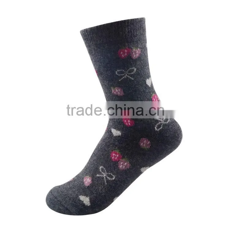 5 Pairs Women Wool Cashmere Warm Soft Casual Multicolor Winter Socks