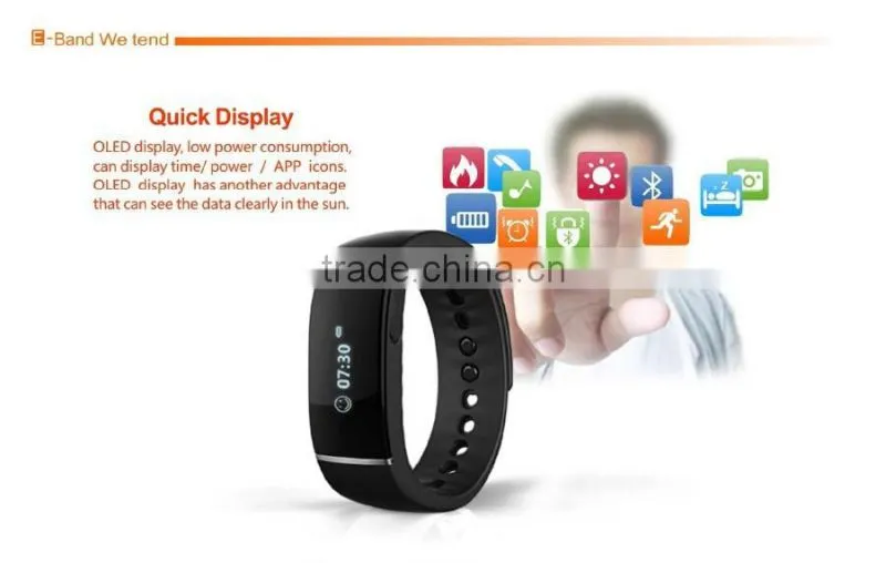 S55 Smart Bracelet Waterproof Bluetooth 4.0 Pedometer Band Health Wristband Fitness Tracker Smartband For Android IOS Phone
