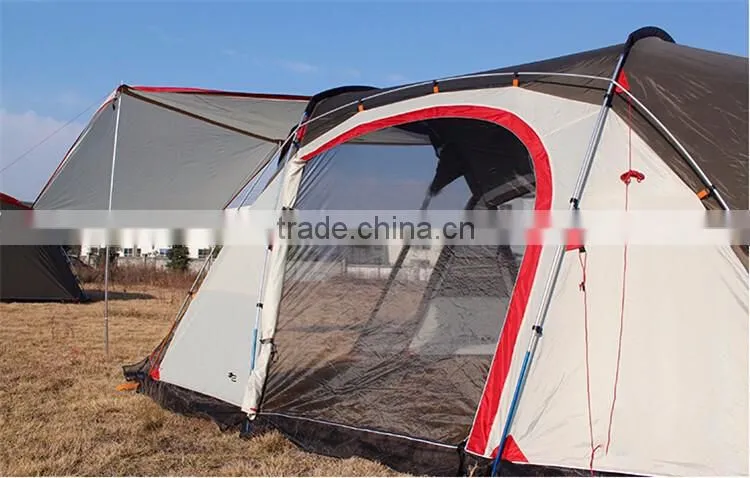 Large Big House Tent Tourism 3 Person Family Camping Cheap Best Waterproof Family Tents