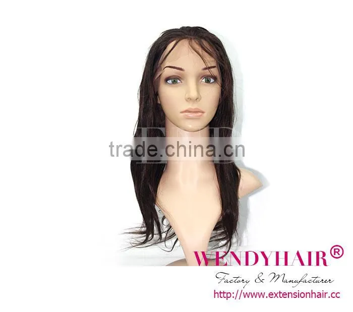 8A Full Top Human Hair Lace Wig