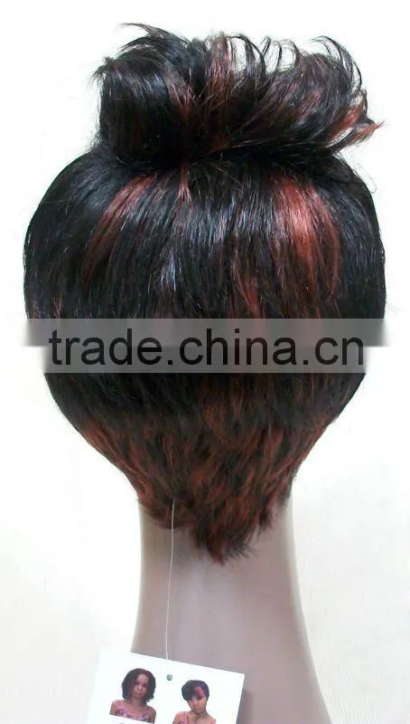 Two tone synthetic hair wigs for black women