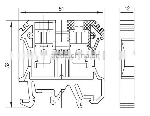 SEK 16 screw type connecting terminal