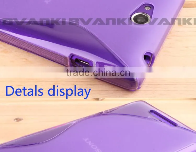 New S Line TPU Silicone Gel case for Sony Xperia C S39h Cheap Price TPU S Line Back Cover Case for Sony Xperia C S39h C2305