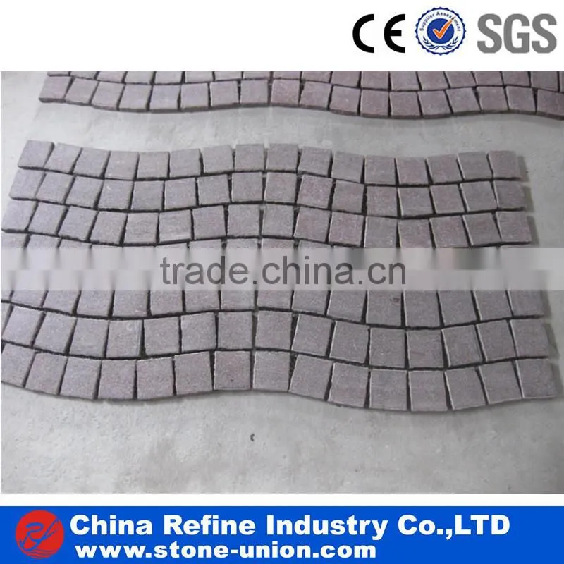 Porphyry paving stone,red porphyry curbstone