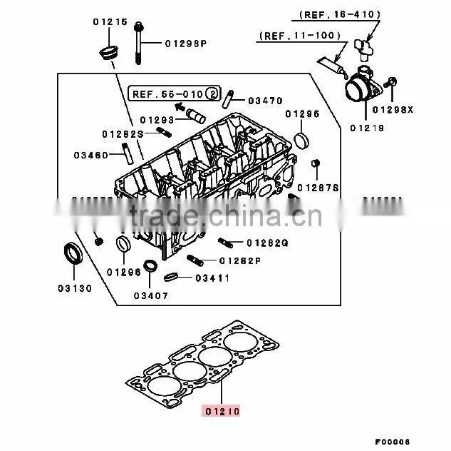 Auto Parts Cylinder Head Gasket For Mitsubishi Lancer CLASSIC CS1A MD351292