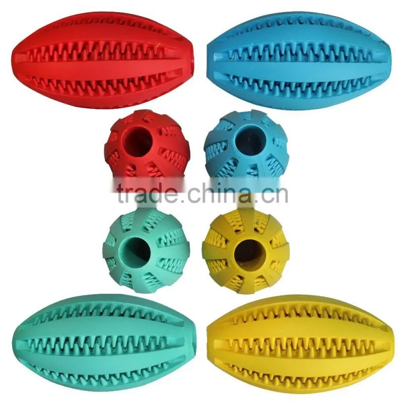 Wholesale 70mm Durable Rubber ball with teeth dog toy , OEM pet products Manufactory