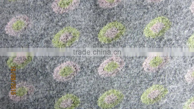 woven wool fabric for winter overcoat in grey