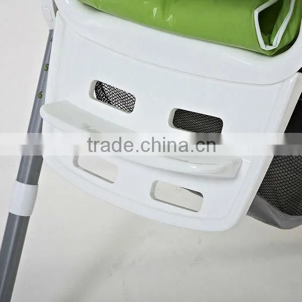 folding plastic highchair of baby