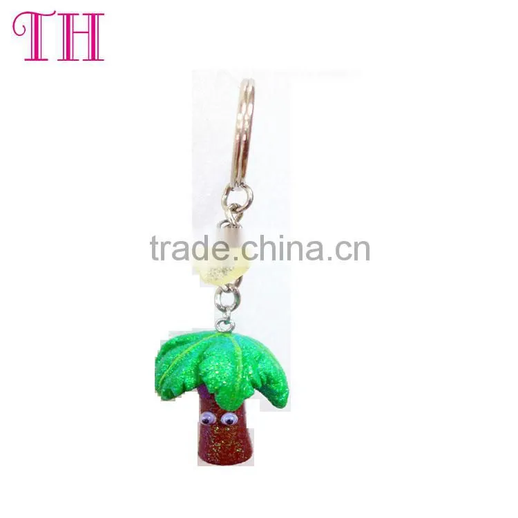 2016 wholesale resin key chain glitter star key chain on sale