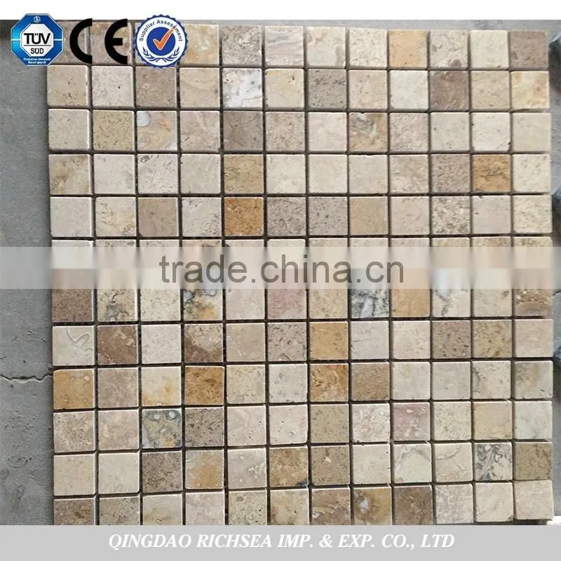 Polished yellow 60*60 travertine tiles