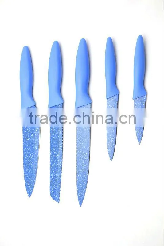 5pcs White spot Non-stick knife
