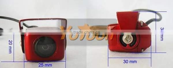 NEW Car rear view 170 angle camera guard line CCD effect(red)