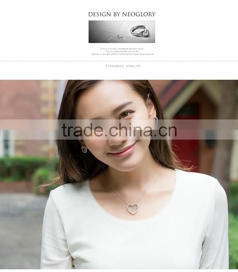 silver heart necklace