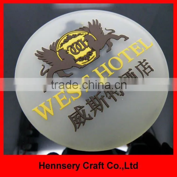 Fashion full color soft pvc rubber design cup coaster