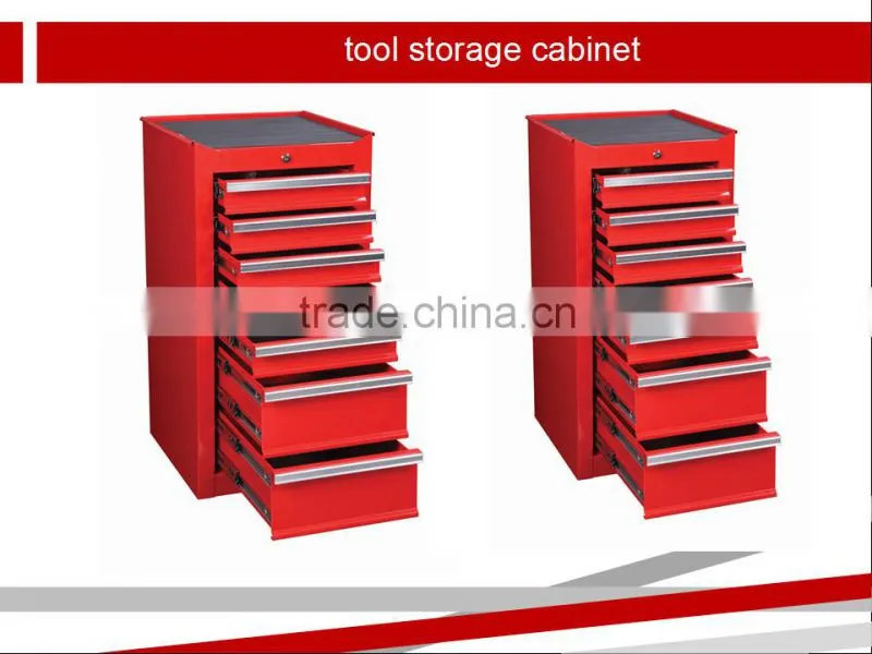 Rolling Aluminium Profile Handle tool box and top chest with 16 drawers
