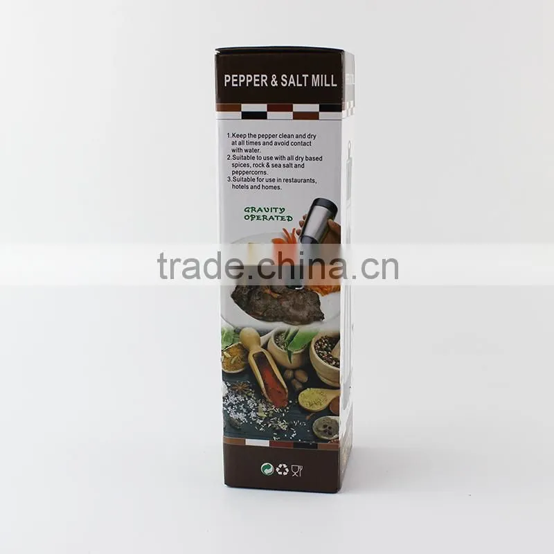 high quality automate Electric Gravity Pepper Mill black pepper mill one handed pepper mill