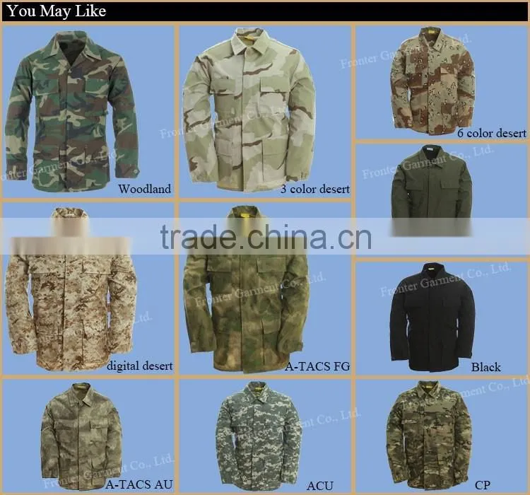 Uniforms battle dress uniform BDU coat and pants classic favorite