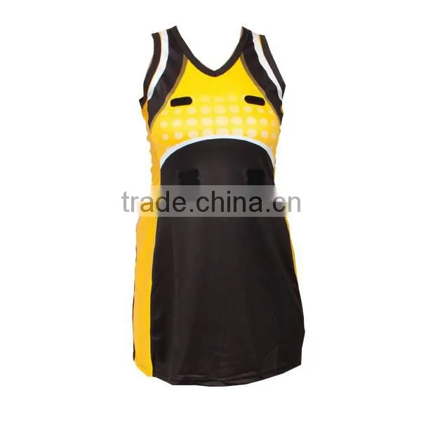 Full sublimation netball dress for school or club team