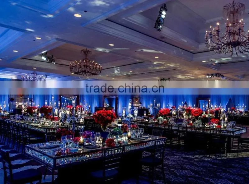 wedding crystal chandelier tables,wedding crystal glass dining tables