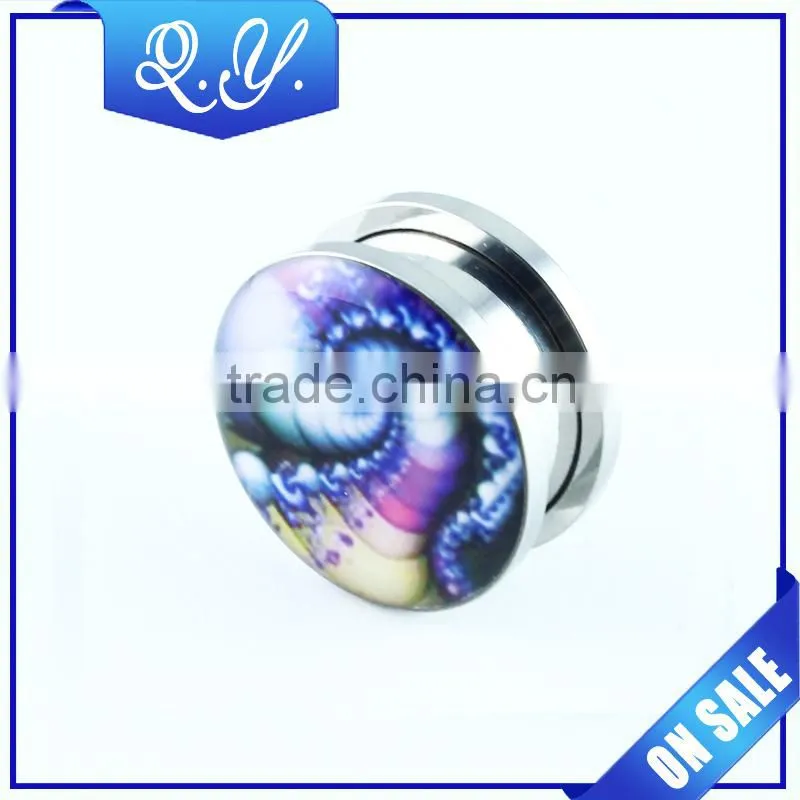 cheap fashion industrial piercing body jewelry made in china ear expander costume gauge earrings jewelry ear tunnels and plugs