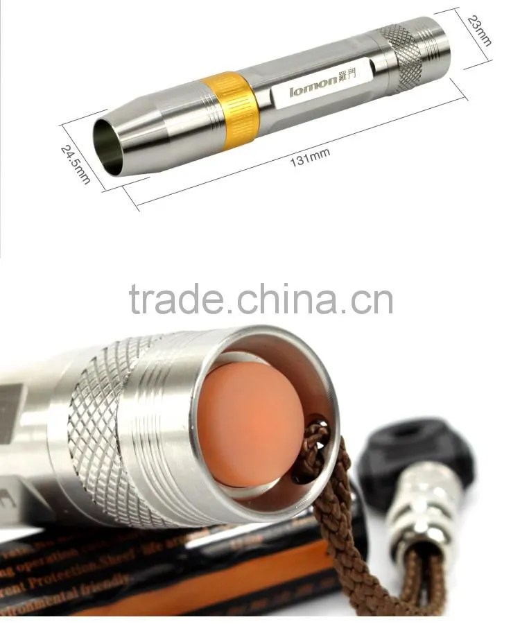 Three Light Source Stainless Steel Jade Distinguishing Customized Manufacturer Flashlight