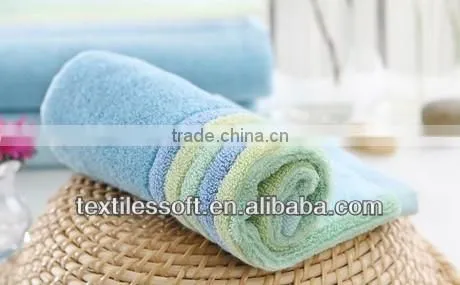 Pure cotton rainbow color strip towel face towel