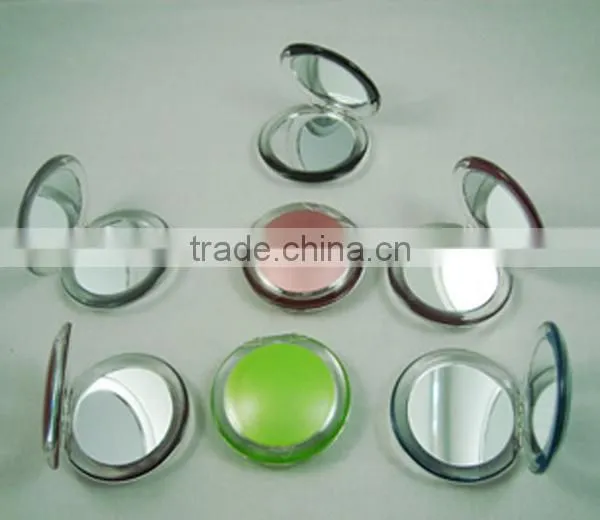 Round translucent acrylic cosmetic mirror / makeup mirror /pocket mirror