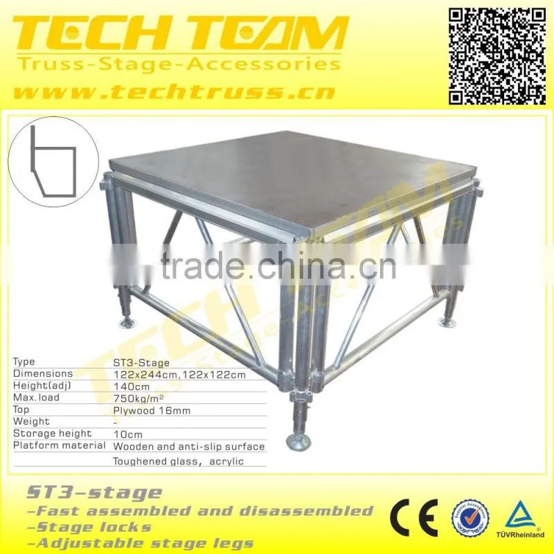 ST3-Stage Adjustable Event Portable Stages For Sale for event