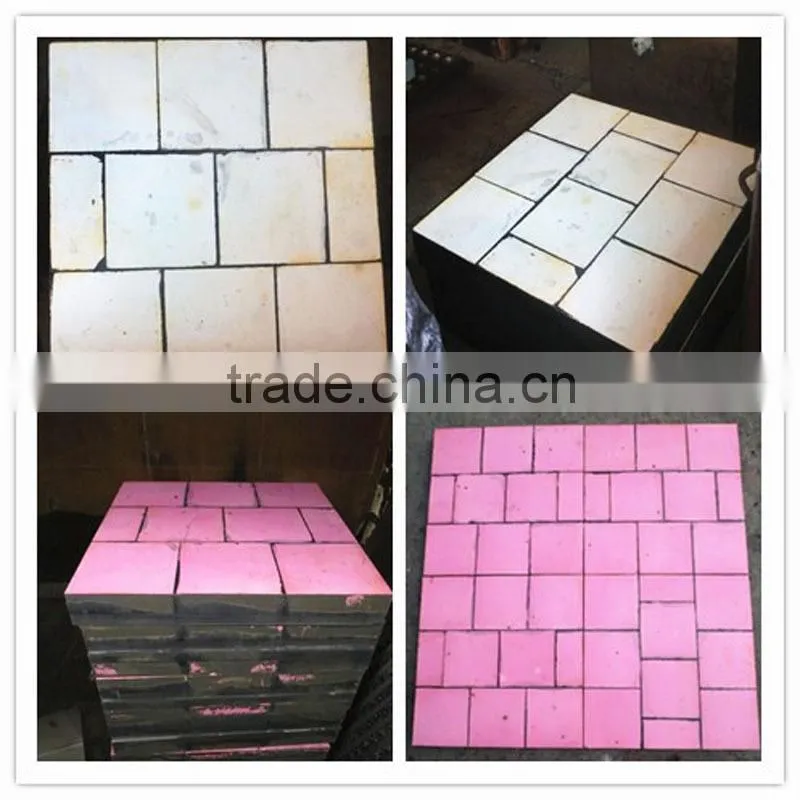 Mining chute ceramic rubber liner (302*302*63mm)
